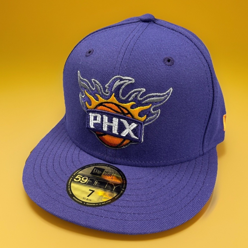 Phoenix Suns Men's New Era 59FIFTY Fitted Hat Cap Purple Flatbill‎ NBA - Size 7